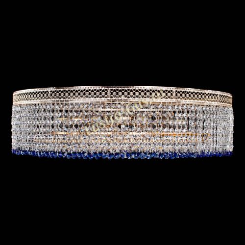 Люстра Венеция Капель №8 оптикон синяя в Ижевске Гусь Хрустальный