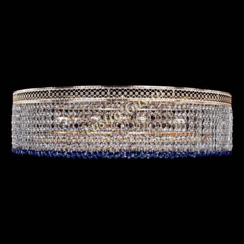 Люстра Венеция Капель №8 оптикон синяя в Ижевске Гусь Хрустальный