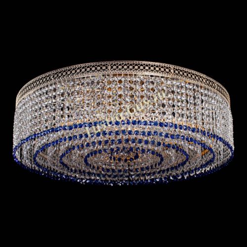 Люстра Венеция Капель №8 оптикон синяя в Ижевске Гусь Хрустальный