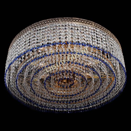 Люстра Венеция Капель №8 оптикон синяя в Ижевске Гусь Хрустальный