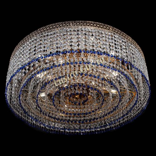 Люстра Венеция Капель №8 оптикон синяя в Ижевске Гусь Хрустальный
