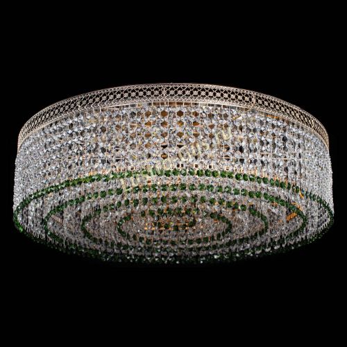 Люстра Венеция Капель №8 оптикон зеленая в Ижевске Гусь Хрустальный