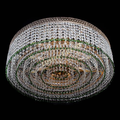 Люстра Венеция Капель №8 оптикон зеленая в Ижевске Гусь Хрустальный