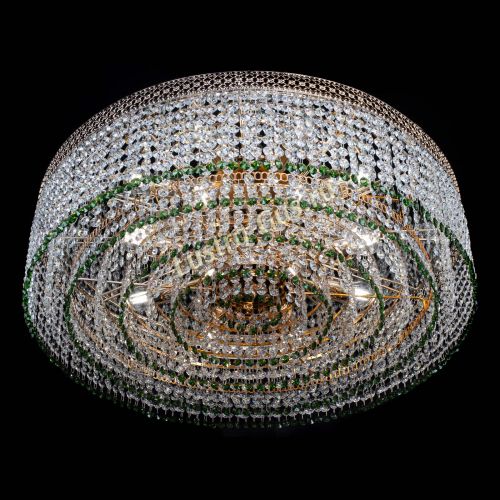 Люстра Венеция Капель №8 оптикон зеленая в Ижевске Гусь Хрустальный