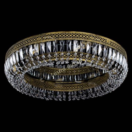 Люстра Венеция Кольцо №6 пластинка под бронзу в Ижевске Гусь Хрустальный