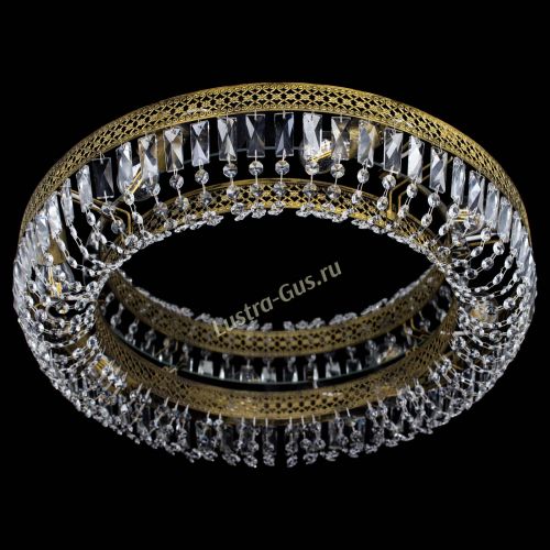 Люстра Венеция Кольцо №6 пластинка под бронзу в Ижевске Гусь Хрустальный