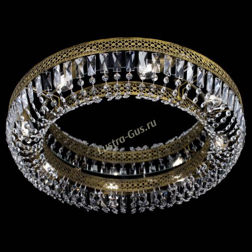 Люстра Венеция Кольцо №6 пластинка под бронзу в Ижевске Гусь Хрустальный
