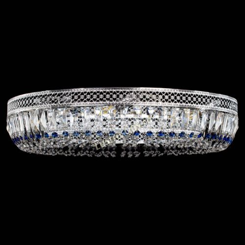 Люстра Венеция Кольцо №8 пластинка синяя в Ижевске Гусь Хрустальный