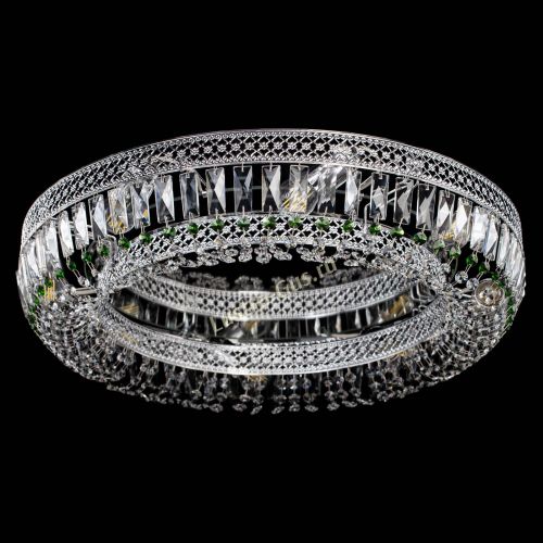 Люстра Венеция Кольцо №8 пластинка зеленая в Ижевске Гусь Хрустальный