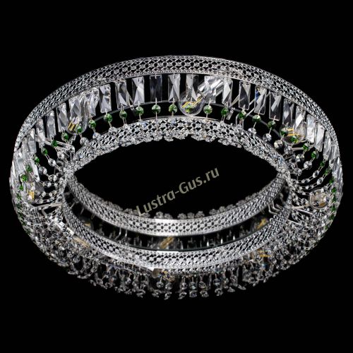 Люстра Венеция Кольцо №8 пластинка зеленая в Ижевске Гусь Хрустальный