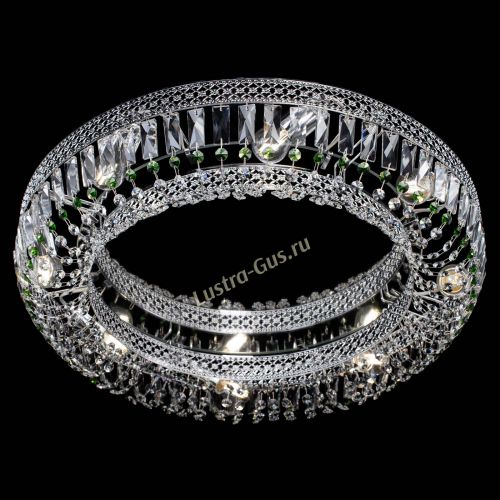 Люстра Венеция Кольцо №8 пластинка зеленая в Ижевске Гусь Хрустальный
