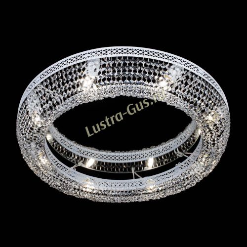 Люстра Венеция Кольцо №8 белая в Ижевске Гусь Хрустальный