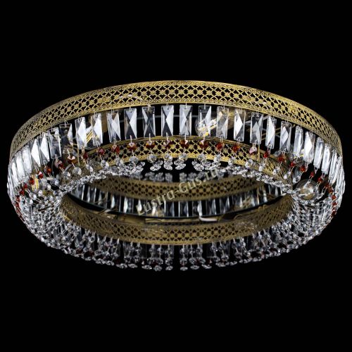 Люстра Венеция Кольцо №8 пластинка под бронзу Чайная в Ижевске Гусь Хрустальный