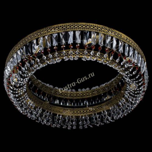 Люстра Венеция Кольцо №8 пластинка под бронзу Чайная в Ижевске Гусь Хрустальный
