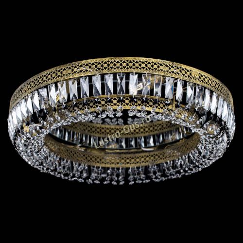 Люстра Венеция Кольцо №8 пластинка под бронзу Черная в Ижевске Гусь Хрустальный