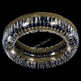 Люстра Венеция Кольцо №8 пластинка под бронзу Синяя в Ижевске