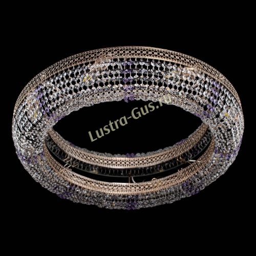 Люстра Венеция Кольцо №8 фиолетовая в Ижевске Гусь Хрустальный