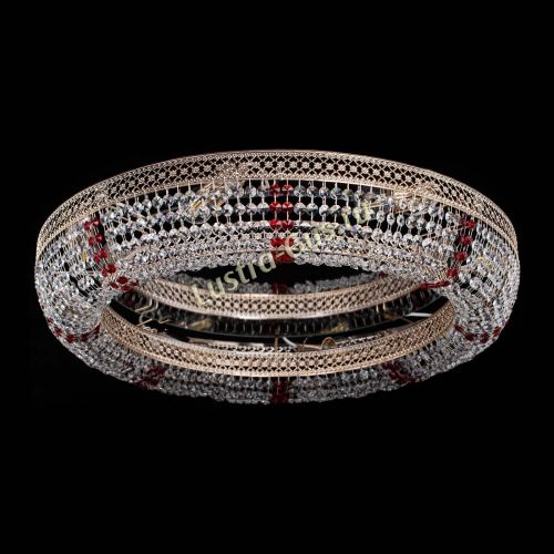 Люстра Венеция Кольцо №8 красное в Ижевске Гусь Хрустальный