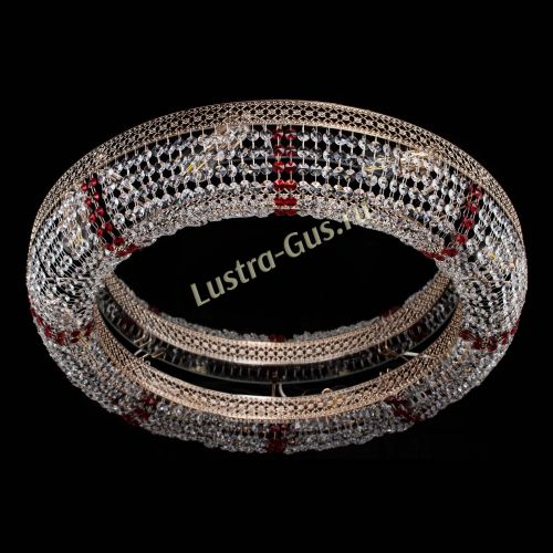 Люстра Венеция Кольцо №8 красное в Ижевске Гусь Хрустальный