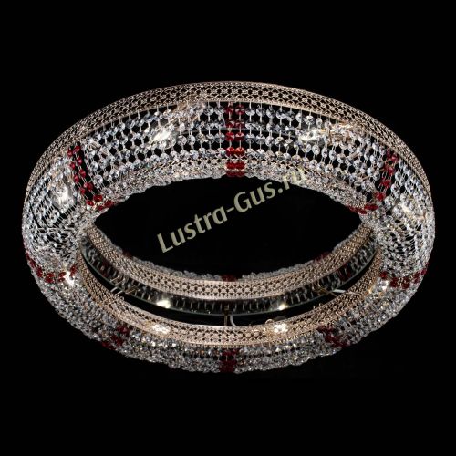 Люстра Венеция Кольцо №8 красное в Ижевске Гусь Хрустальный