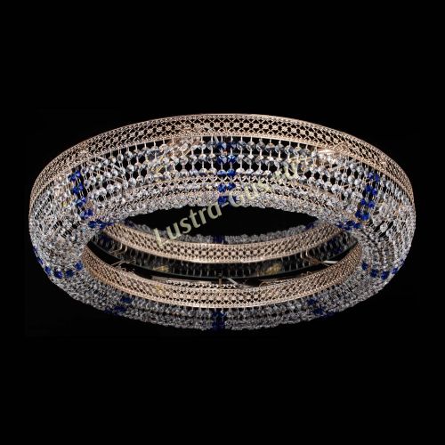 Люстра Венеция Кольцо №8 синее в Ижевске Гусь Хрустальный