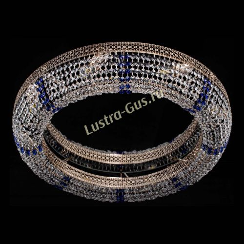 Люстра Венеция Кольцо №8 синее в Ижевске Гусь Хрустальный