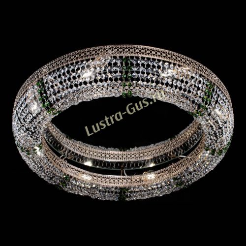 Люстра Венеция Кольцо №8 зеленое в Ижевске Гусь Хрустальный