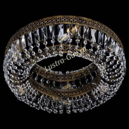 Люстра Венеция Кольцо пластинка под бронзу в Ижевске Гусь Хрустальный