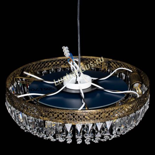 Люстра Венеция Кольцо пластинка под бронзу в Ижевске Гусь Хрустальный