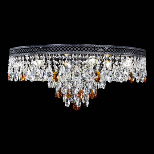 Люстра Венеция Кольцо Черная №8 чайная в Ижевске Гусь Хрустальный