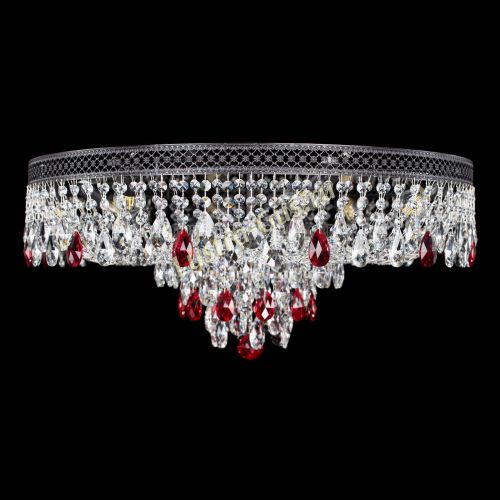 Люстра Венеция Кольцо Черная №8 красная в Ижевске Гусь Хрустальный