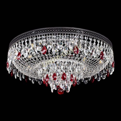 Люстра Венеция Кольцо Черная №8 красная в Ижевске Гусь Хрустальный