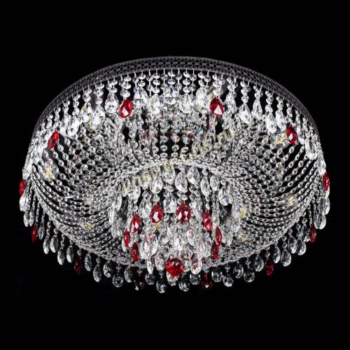 Люстра Венеция Кольцо Черная №8 красная в Ижевске Гусь Хрустальный