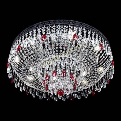 Люстра Венеция Кольцо Черная №8 красная в Ижевске Гусь Хрустальный