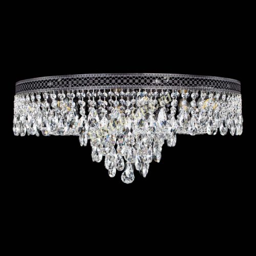 Люстра Венеция Кольцо журавлик №8 черная в Ижевске Гусь Хрустальный