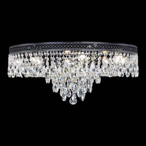 Люстра Венеция Кольцо журавлик №8 черная в Ижевске Гусь Хрустальный