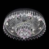 Люстра Венеция Кольцо Черная №8 розовая в Ижевске