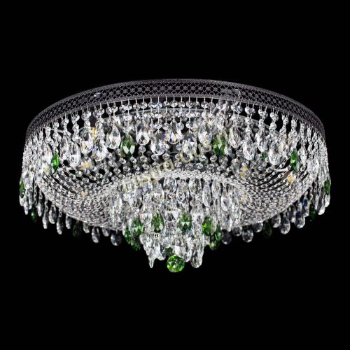 Люстра Венеция Кольцо Черная №8 зеленая в Ижевске Гусь Хрустальный