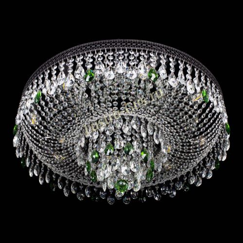 Люстра Венеция Кольцо Черная №8 зеленая в Ижевске Гусь Хрустальный