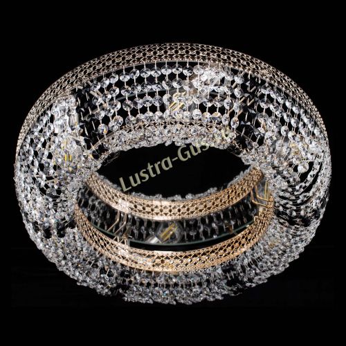 Люстра Венеция Кольцо черная в Ижевске Гусь Хрустальный