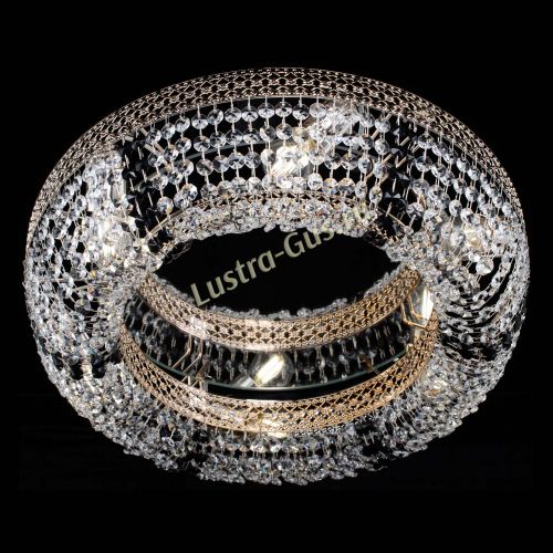 Люстра Венеция Кольцо черная в Ижевске Гусь Хрустальный