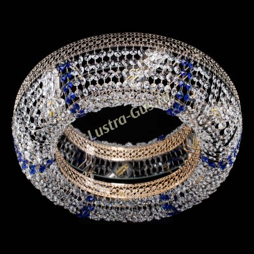 Люстра Венеция Кольцо синяя в Ижевске Гусь Хрустальный