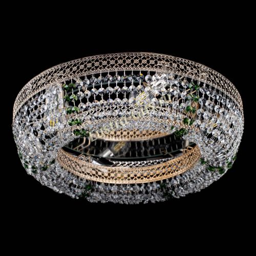 Люстра Венеция Кольцо зеленая в Ижевске Гусь Хрустальный