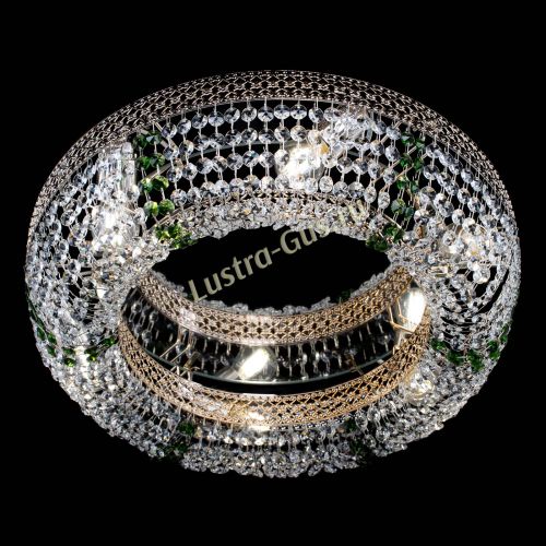 Люстра Венеция Кольцо зеленая в Ижевске Гусь Хрустальный