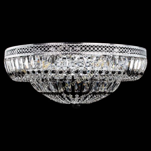 Люстра Венеция Купол пластинка 600 Черная в Ижевске Гусь Хрустальный