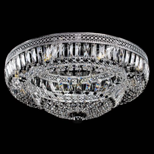 Люстра Венеция Купол пластинка 600 Черная в Ижевске Гусь Хрустальный