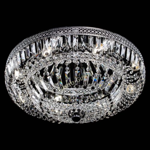 Люстра Венеция Купол пластинка 600 Черная в Ижевске Гусь Хрустальный