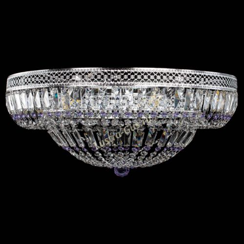 Люстра Венеция Купол пластинка 600 Фиолетовая в Ижевске Гусь Хрустальный