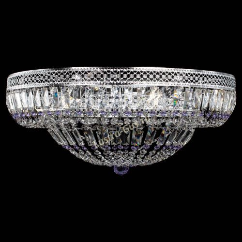 Люстра Венеция Купол пластинка 600 Фиолетовая в Ижевске Гусь Хрустальный