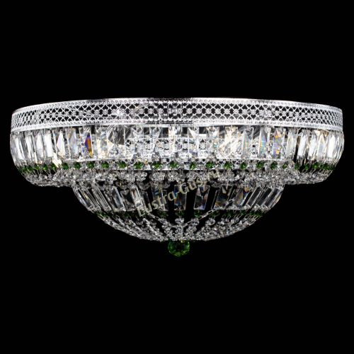 Люстра Венеция Купол пластинка 600 Зеленая в Ижевске Гусь Хрустальный